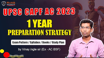CAPF AC 2023 PREPARATION STRATEGY | Exam Pattern | Syllabus | Books | TARGET CAPF 2023 #AVKS
