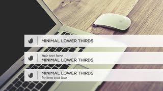 MINIMALIST LOWER THIRD TEMPLATE ► [ AFTER EFFECTS TEMPLATES ]