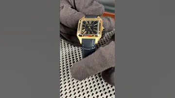 Cartier Santos Dumont Yellow Gold Black Dial Mens Watch WGSA0077 Review SwissWatchExpo 