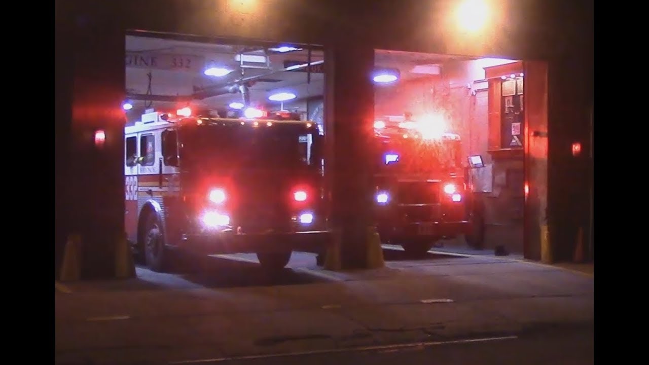 FDNY Engine 332 & Tiller Ladder 175 - YouTube
