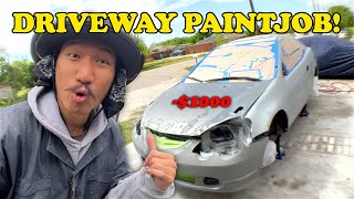 How I flipped this $1000 car for even MORE money! - RSX Driveway Paintjob