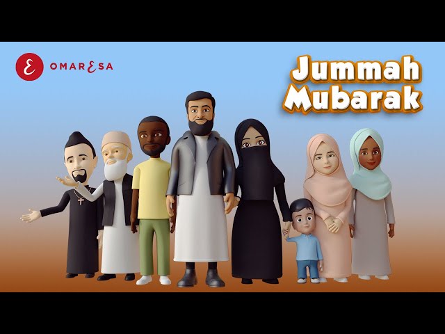 Omar Esa - Jummah Mubarak Nasheed | 3D Islamic Cartoon class=