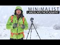 Minimalist Landscape Photography during Heavy Snowfall