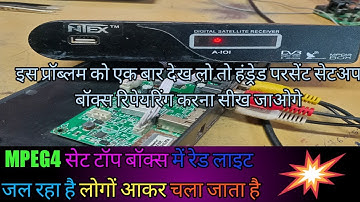 mpeg4 set top box red light problem |gx6605s red light problem