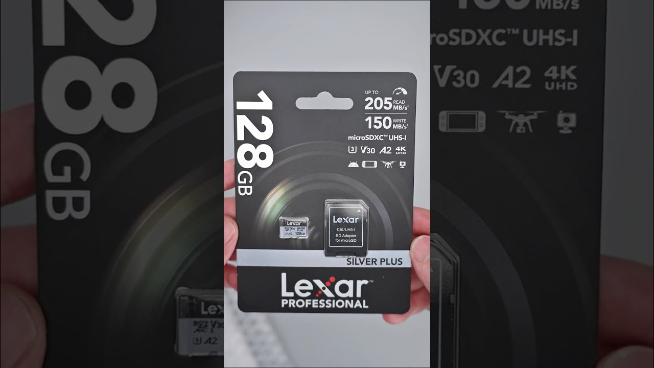 Lexar Silver Plus 128GB UHS-I V30 (205mb/S) SDXC Memory Card