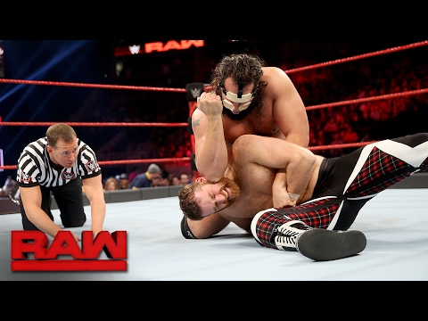 Sami Zayn vs. Rusev: Raw, Feb. 13, 2017