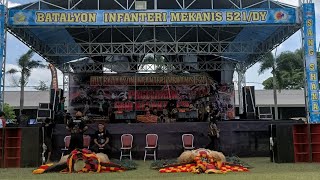 Live jaranan legowo Putro feat bandil Budoyo dalam rangka ke 68 yonif mekanis 521 Dy