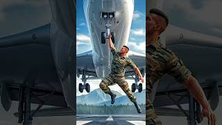 फौजी का खतरनाक Jump! 😱 Plane Crash से बचाई जान 🔥 #shorts