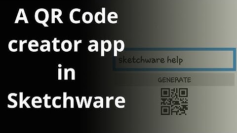 How to create QR Code generator app in sketchware