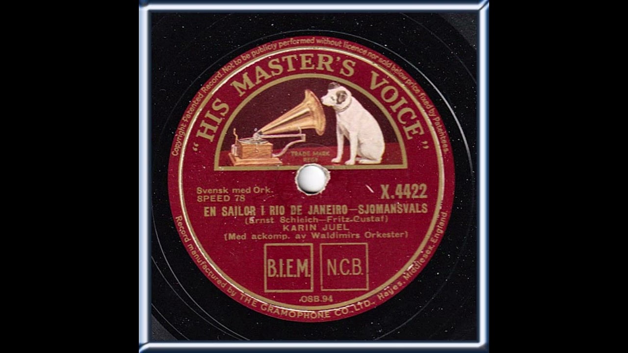 KARIN JUEL WALDIMIRS ORKESTER - EN SAILOR I RIO DE JANEIRO