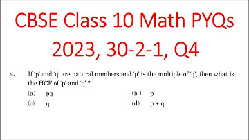 Class 10th Math | Answer Key 2023 | PYQ 2023 | Code 30-2-1 | Set 2 | CBSE Board | Q14