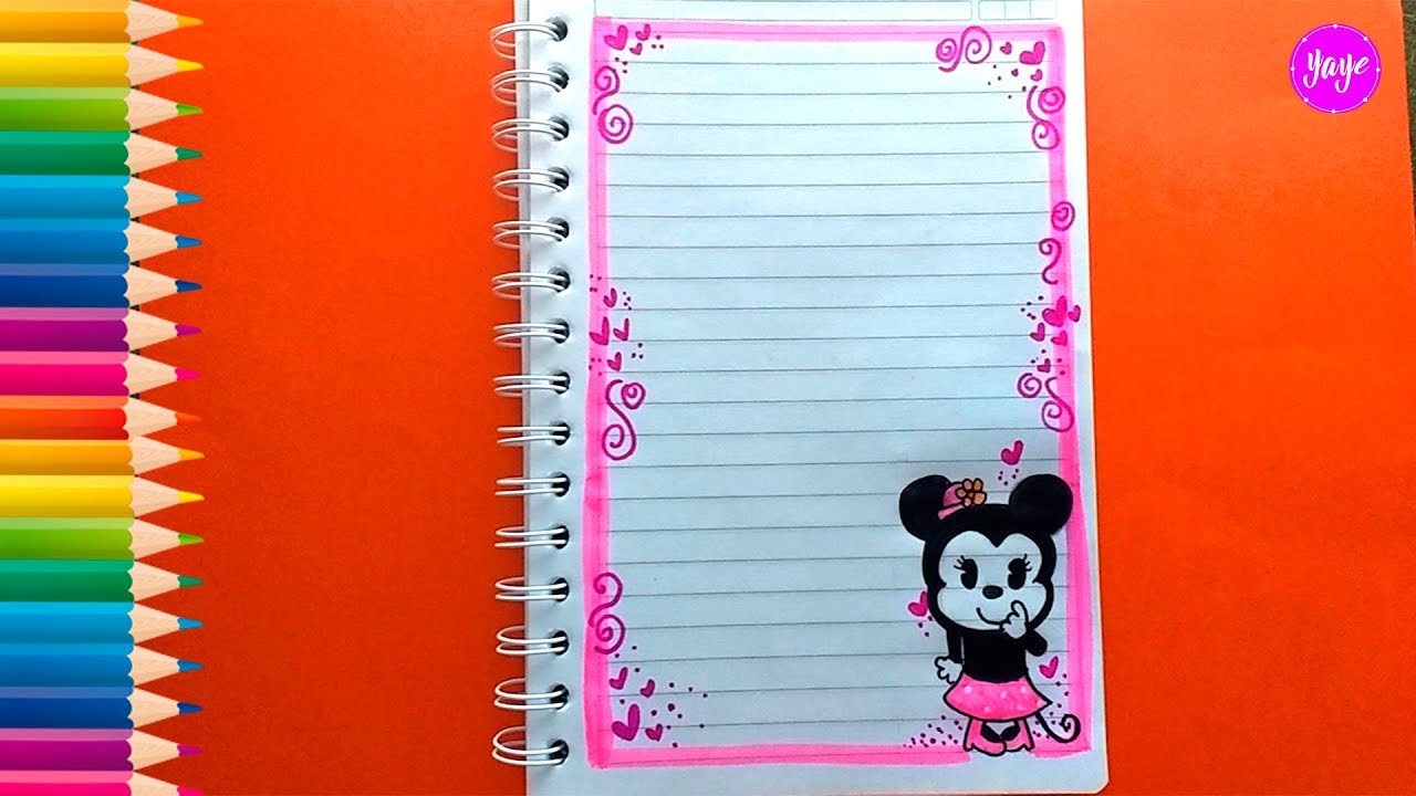 Ideas Para Hermosas MÁrgenes De Cuadernos Cómo Marcar Cuadernos