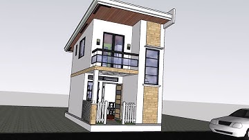 2 story house (30 sq. m)Google Sketchup