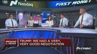 Trump says China trade talks went very well today