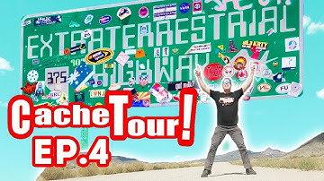 GEOCACHING THE ET HIGHWAY WITH A HUGE GROUP! (Cache Tour Episode 4)