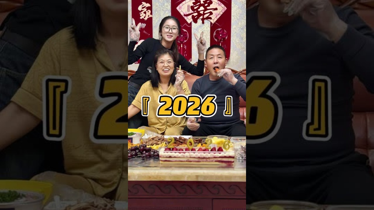 幸福其实很简单 比如陪着爸妈一起跨年#再见2025你好2026 #分享2025幸福瞬间 #昊欢和晴晴 #记录真实生活 #跨年的仪式感