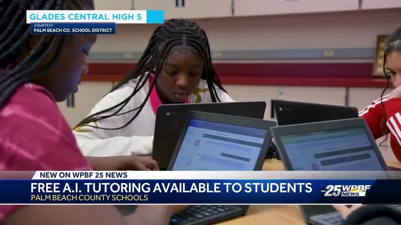 Students in Palm Beach County Schools have access to AI tutoring programs