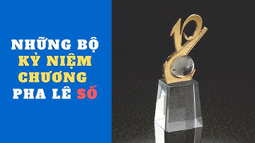 Bộ kỷ niệm chương pha lê số , ống cắm bút pha lê ĐẸP MIỄN CHÊ