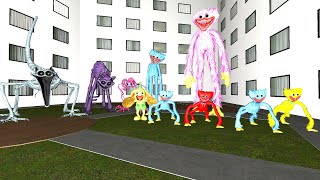 All Poppy Playtime Chapter 3 Monsters Chase with Grabpack in Liminal Hotel  Garry's Mod pt 2