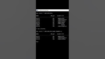 How to fetch the first N rows from a table in SQL | SQL Shorts - 2 | #sql #oracle #shorts