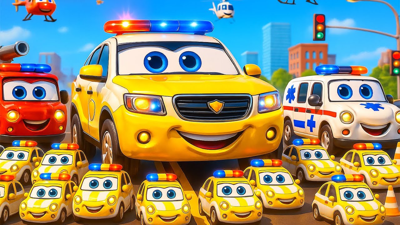 Trash Everywhere! The Garbage Truck Breaks Down and the Rescue Team Jumps In! 🚑🚓| Funny Cars Cartoon