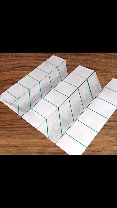Gambar ilusi optik 3D yang sangat mudah di atas kertas langkah demi langkah