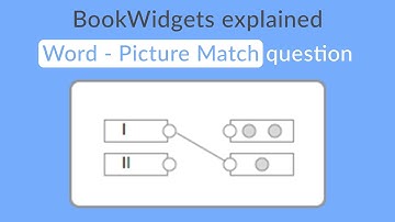 How to create a "Word - Picture Match" question in BookWidgets