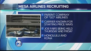 Mesa Airlines holds hiring events for pilots in Kailua-Kona, Honolulu