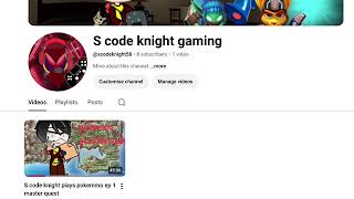 quick announcement, I have A gaming channel now!