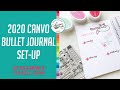 2020 Canvo Bullet Journal Set Up and Tips for Stamping