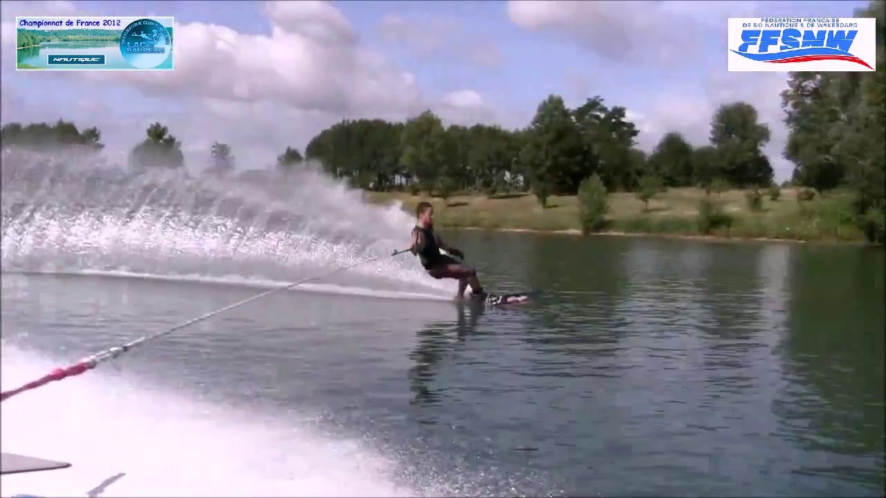 Open Hommes 2012 Baurech Finale Slalom Championnat De France Ski with Technique Ski Nautique Slalom