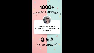What is your favourite British TV show? (Get to know me Q&A) #shorts