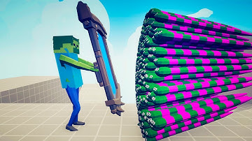 MIRROR SHIELD 🧟 MINECRAFT ZOMBIE vs EVERY GOD | TABS Totally Accurate Battle Simulator
