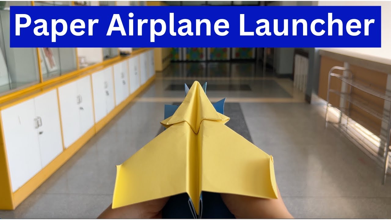 How to Make Paper Airplane Launcher  Paper Plane Launcher