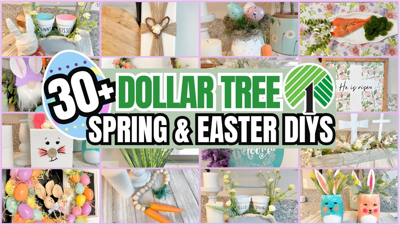 EASY DOLLAR TREE Spring & Easter Decor DIYS You’ll Want to Copy 🌷🐰