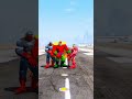 RANDOM SPIDE-RMAN VS RED KING HULK BATTLE #hulk #shorts #gta5