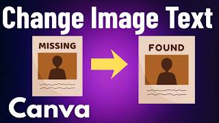 How to Change Text in Image Using Canva