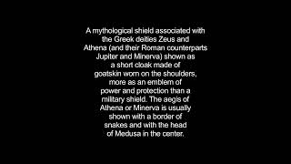 Aegises Video Dictionary Meaning And Pronunciation