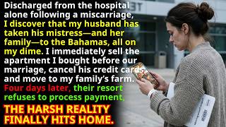 Lost Baby Alone While He Flew Mistress To Bahamas. I Sold My Home & Froze Cards. 4 Days Later…