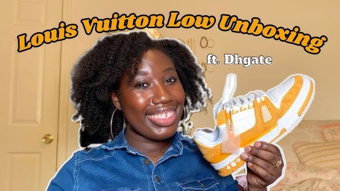 LOUIS VUITTON SHOES- Louis Vuitton Trainer Maxi Dhgate Review Unboxing（ Orange/White） 