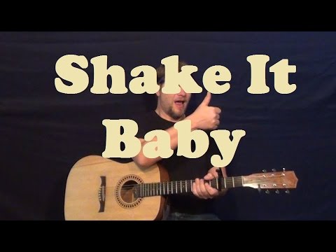 Shake It Baby (John Lee Hooker) Guitar Lesson Easy Strum Chord Licks How To Play Tutorial