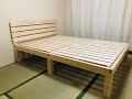 【DIY】Making A Double Bed from 2×４lumber｜ツーバイ材でベッドを作る