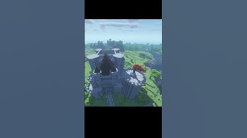 Minecraft Castle Build Timelapse #shorts