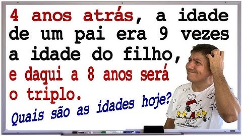 QUAIS SÃO AS IDADES HOJE?   PROBLEMA DO 1º GRAU   Prof Robson Liers   Mathematicamente