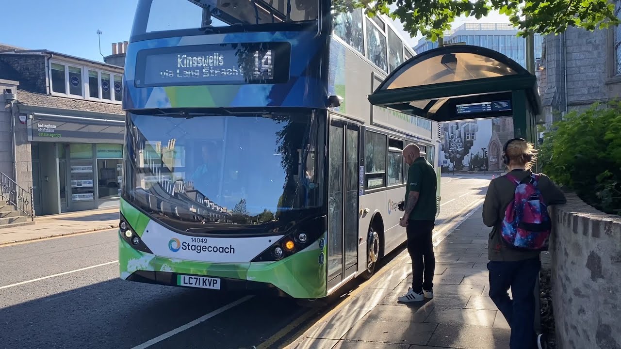 BUS 14 HEADING TO  KINGSWELLS||ABERDEEN||SCOTLAND