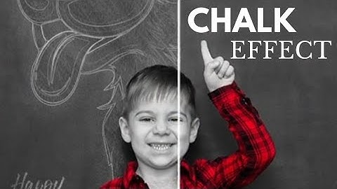 Chalk effect in Photoshop l Photoshop tutorial #photoshop #youtubeshorts #uploadvideo