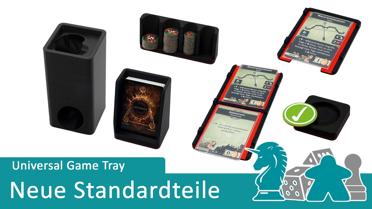 Universal Game Tray Neue Standardteile Dice Tower, Tokenrack, neue