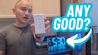 Tawiliysy 13” Digital Wall Clock with Bluetooth for Auto Time Sync & RGB Colors – Home & Office