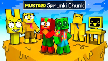 One Slime on a MUSTARD CHUNK in Minecraft!