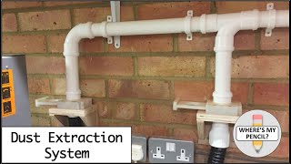 In this video I create the duet extraction pipework system for my garage workshop. I use 40mm pushfit waste pipe couplings attached 